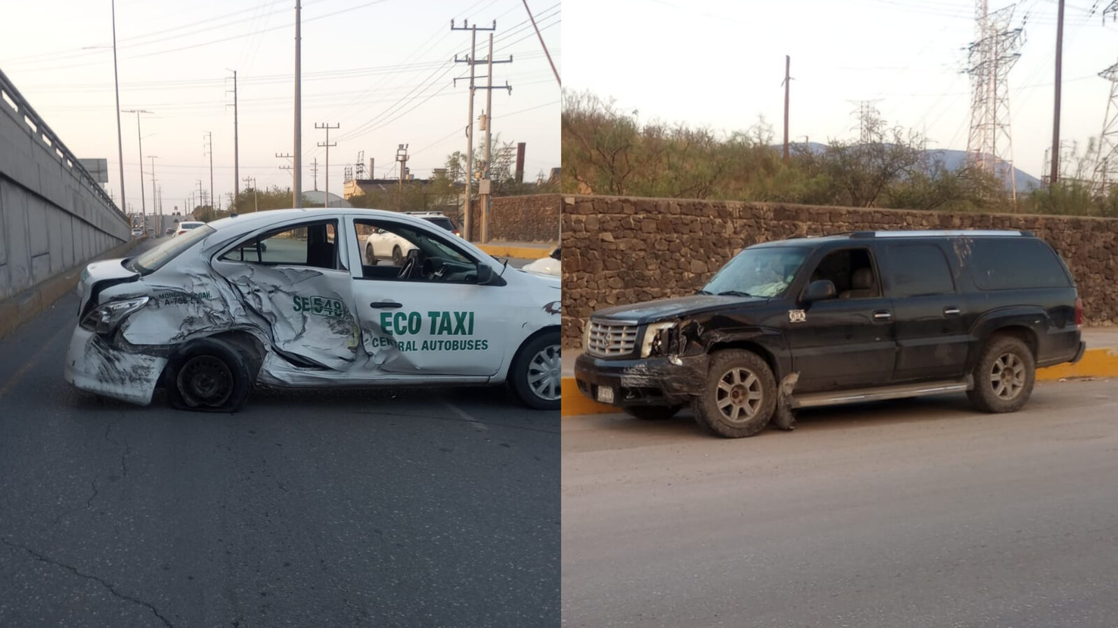 Choque entre taxi y camioneta desata movilización en el bulevar Pape