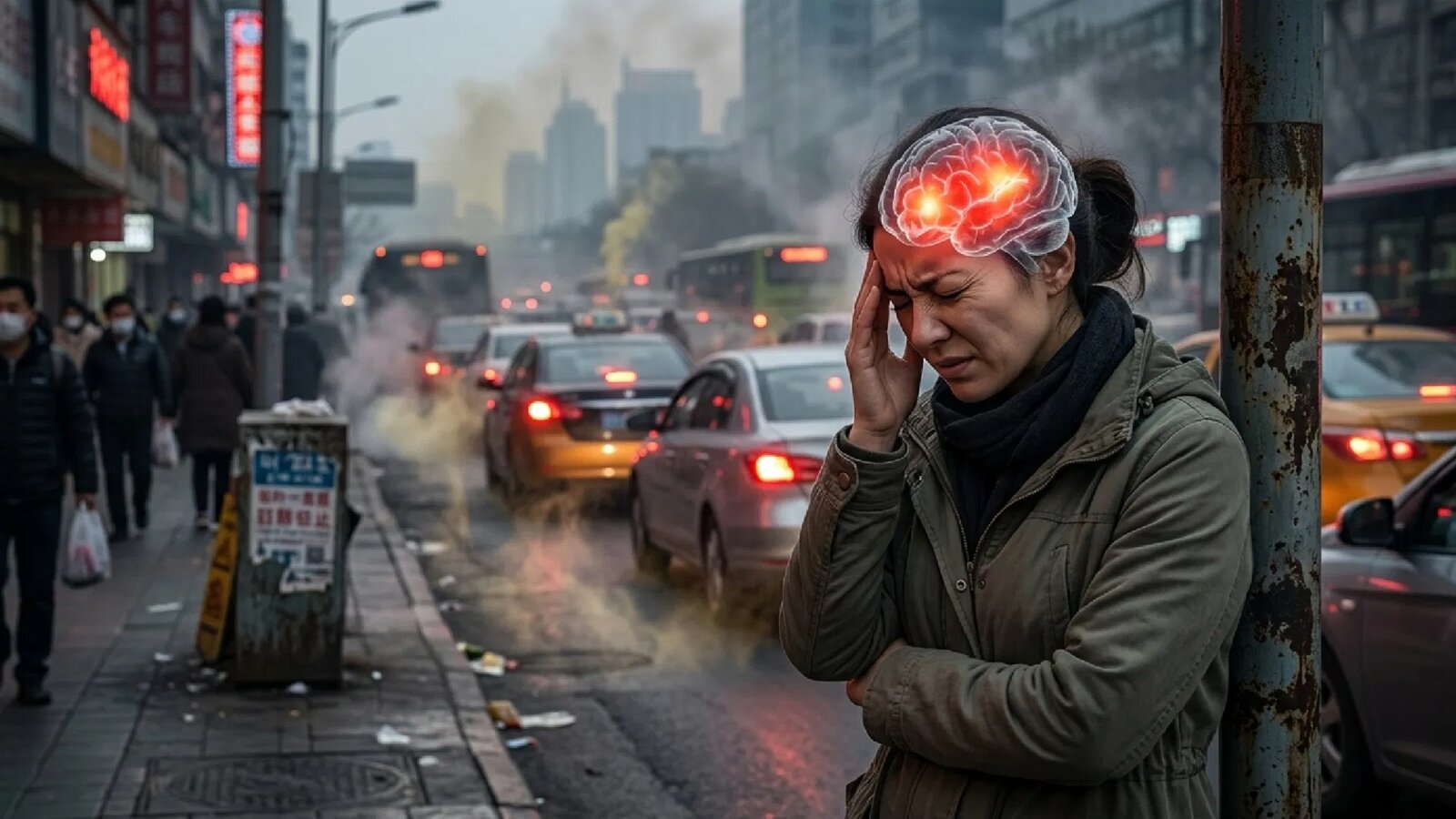 Contaminación del aire y clima relacionados con migrañas