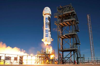 Blue Origin reutiliza propulsores del New Glenn en tercera misión