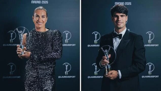 Alcaraz y Sabalenka ganan los Premios Laureus 2026 como mejores del año