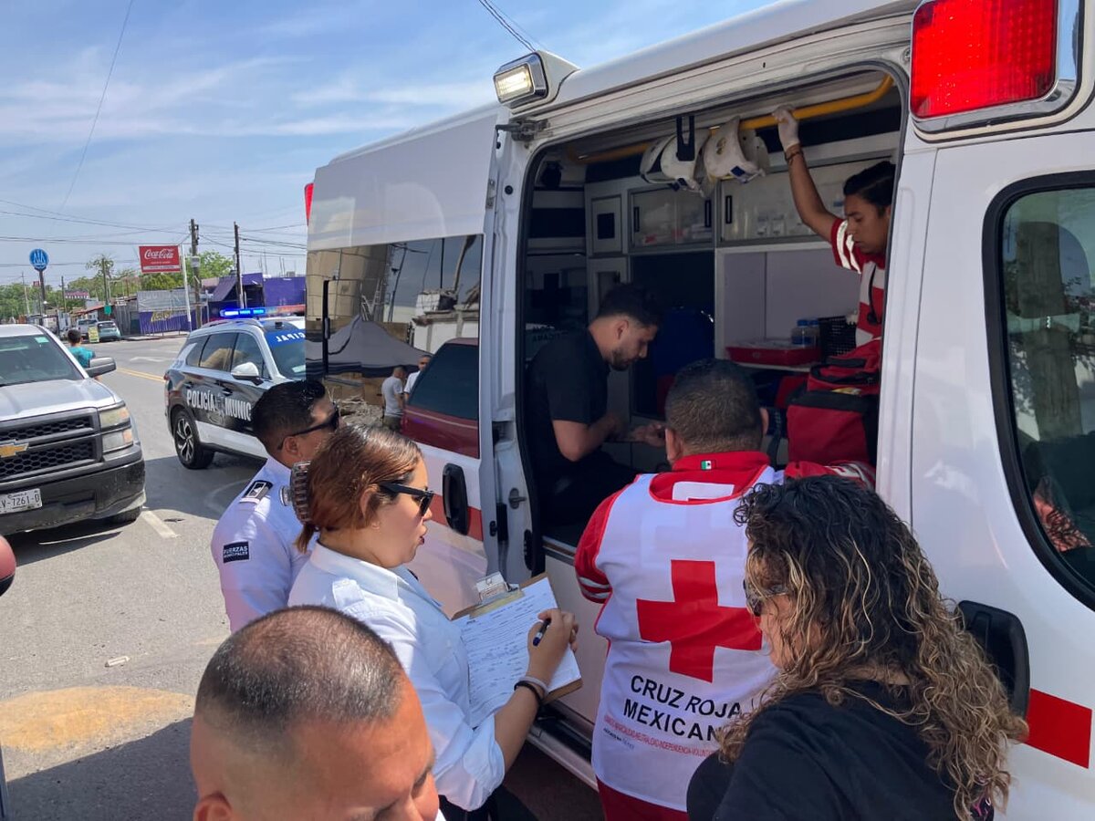 Derrapa motociclista rumbo al trabajo en El Pueblo