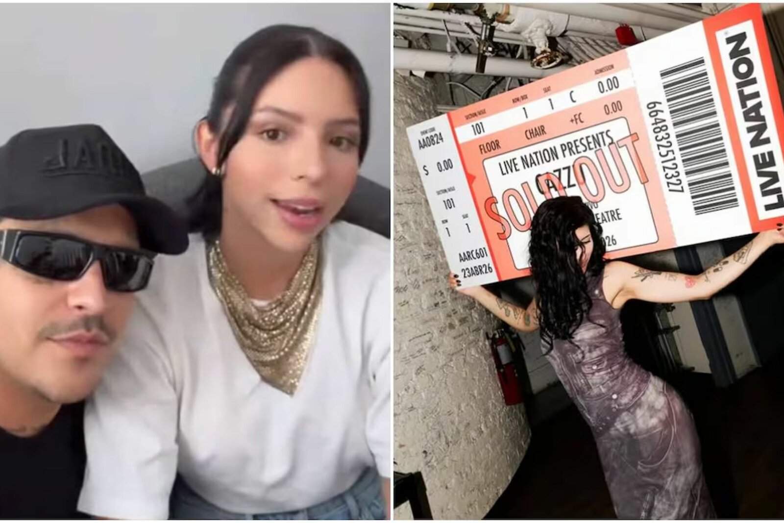 Nodal y Ángela Aguilar reaparecen juntos; Cazzu triunfa en EU