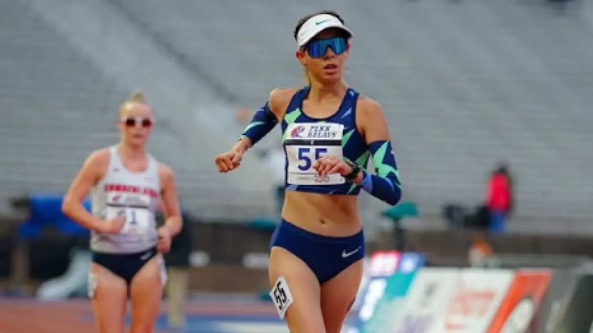 Alegna González gana el oro en los 5000 metros marcha de los Penn Relays con récord mexicano