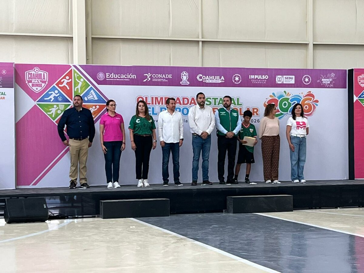 Monclova recibe la Olimpiada Estatal del Deporte Escolar 2026