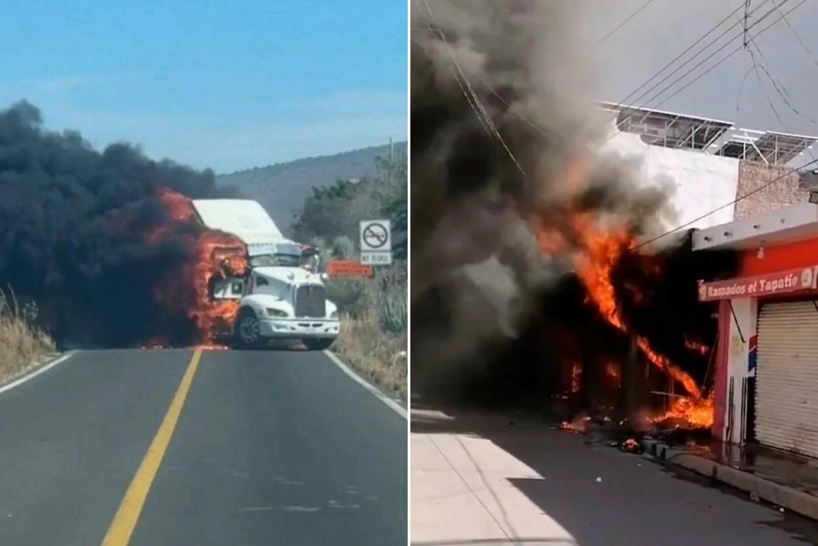 La detención de “El Jardinero” en Nayarit desató incendios, bloqueos y ataques armados en varios municipios, provocando suspensión de transporte y alerta