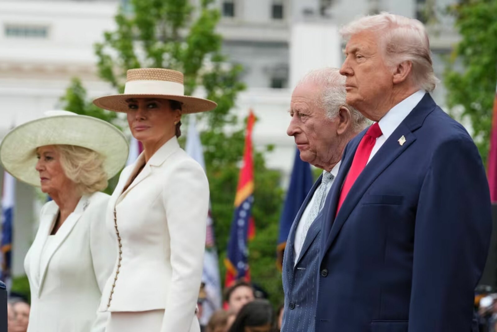 Trump recibe al rey Carlos III y Camila en la Casa Blanca