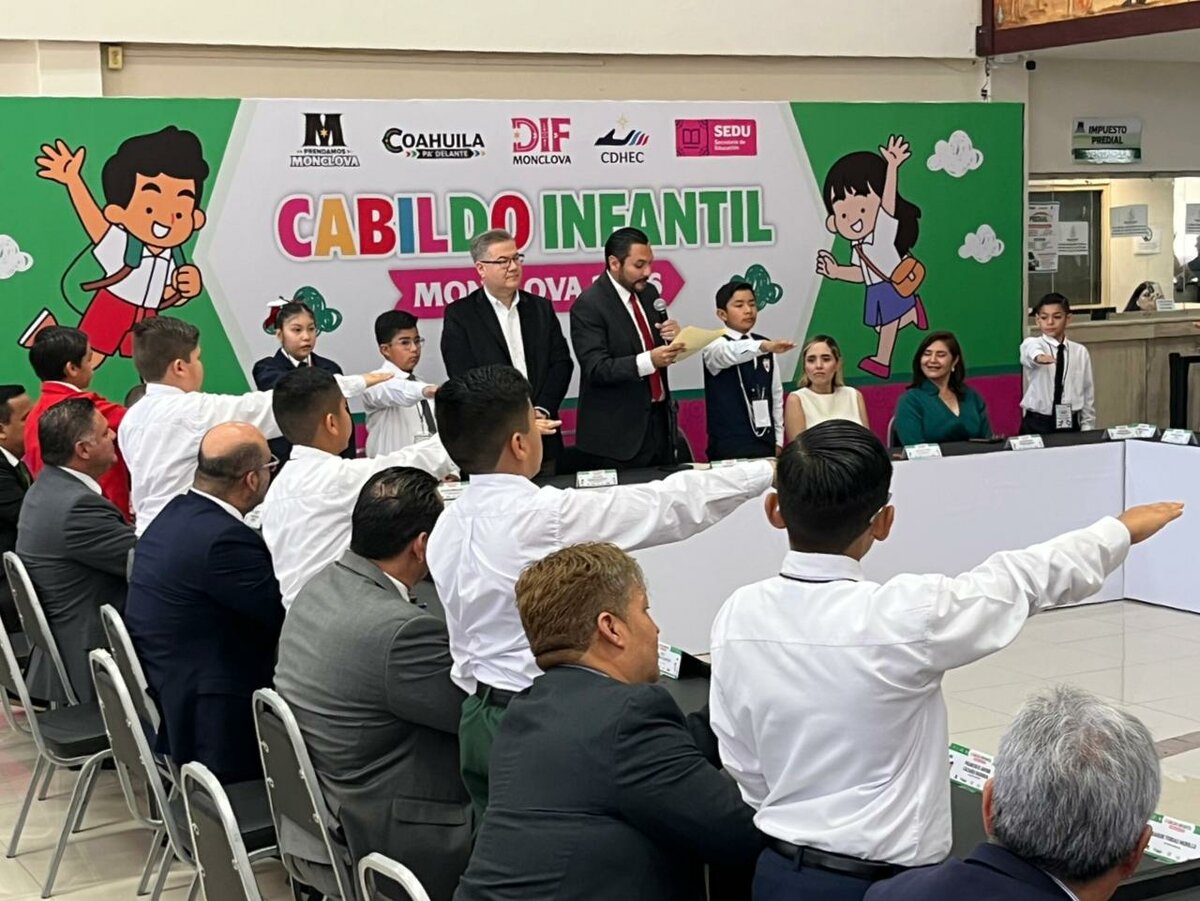 Niñez toma la voz pública en el Cabildo Infantil Monclova 2026