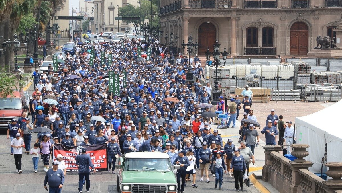 Marchas del Día del Trabajo en Monterrey: cierres viales en el Centro