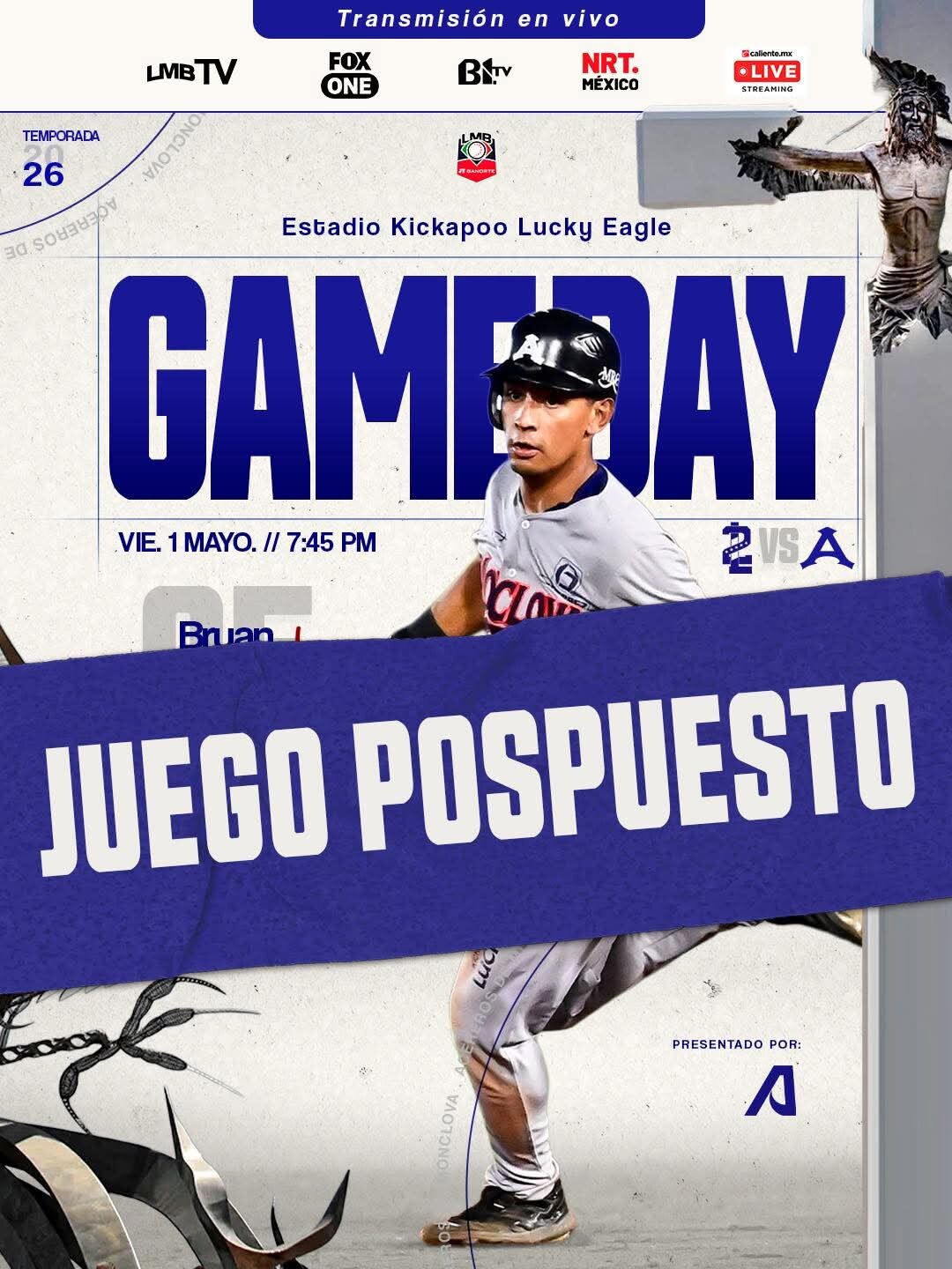 Se suspende el inicio de la serie entre Acereros y Tecos