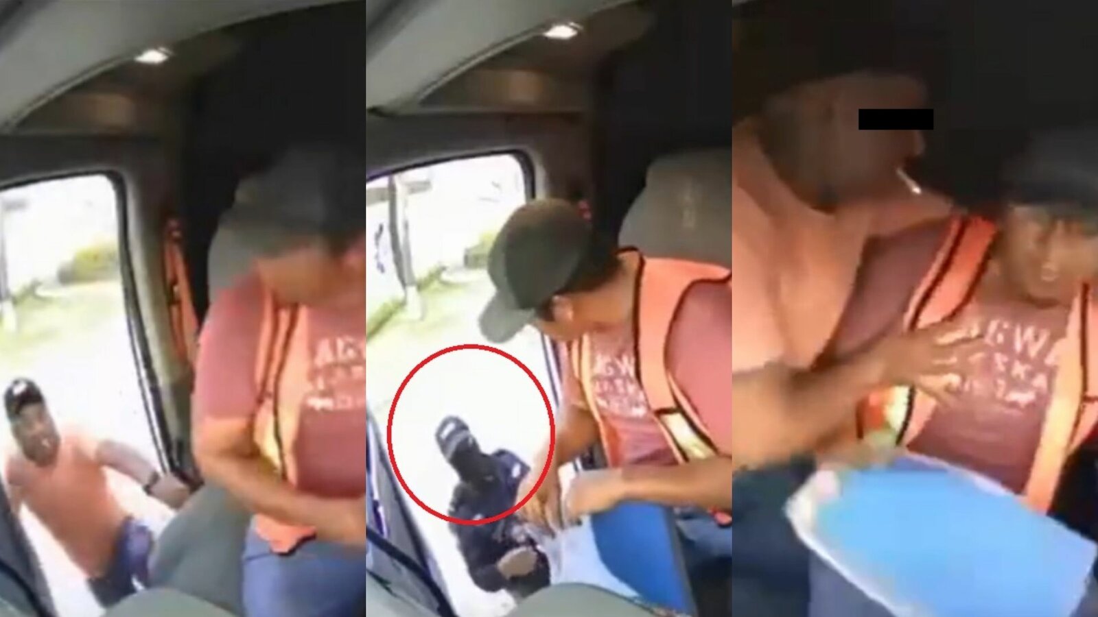 Revisión policial termina en asalto a trailero en Guanajuato y todo queda grabado