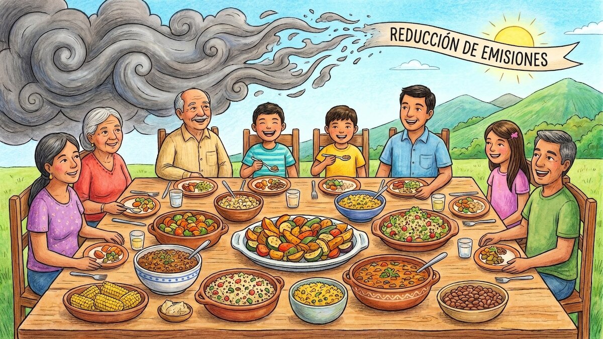 Una comida semanal sin carne puede reducir la huella de carbono personal