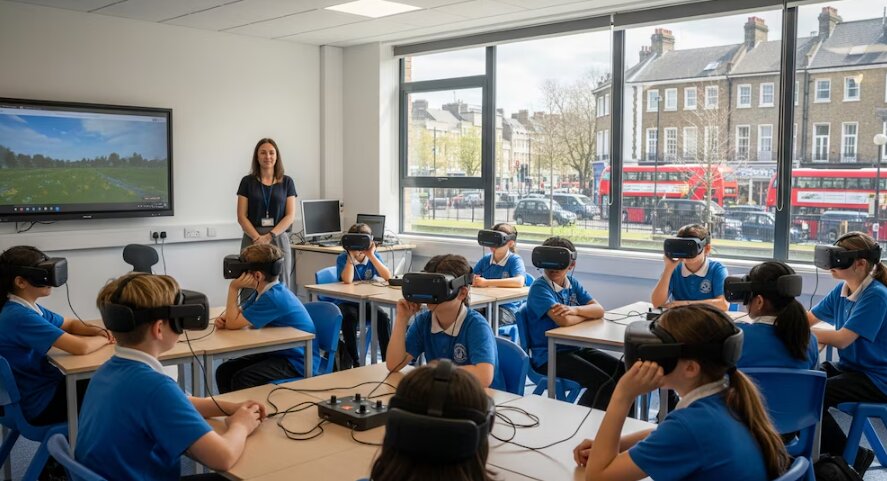 Realidad virtual reduce ansiedad escolar en estudiantes del Reino Unido