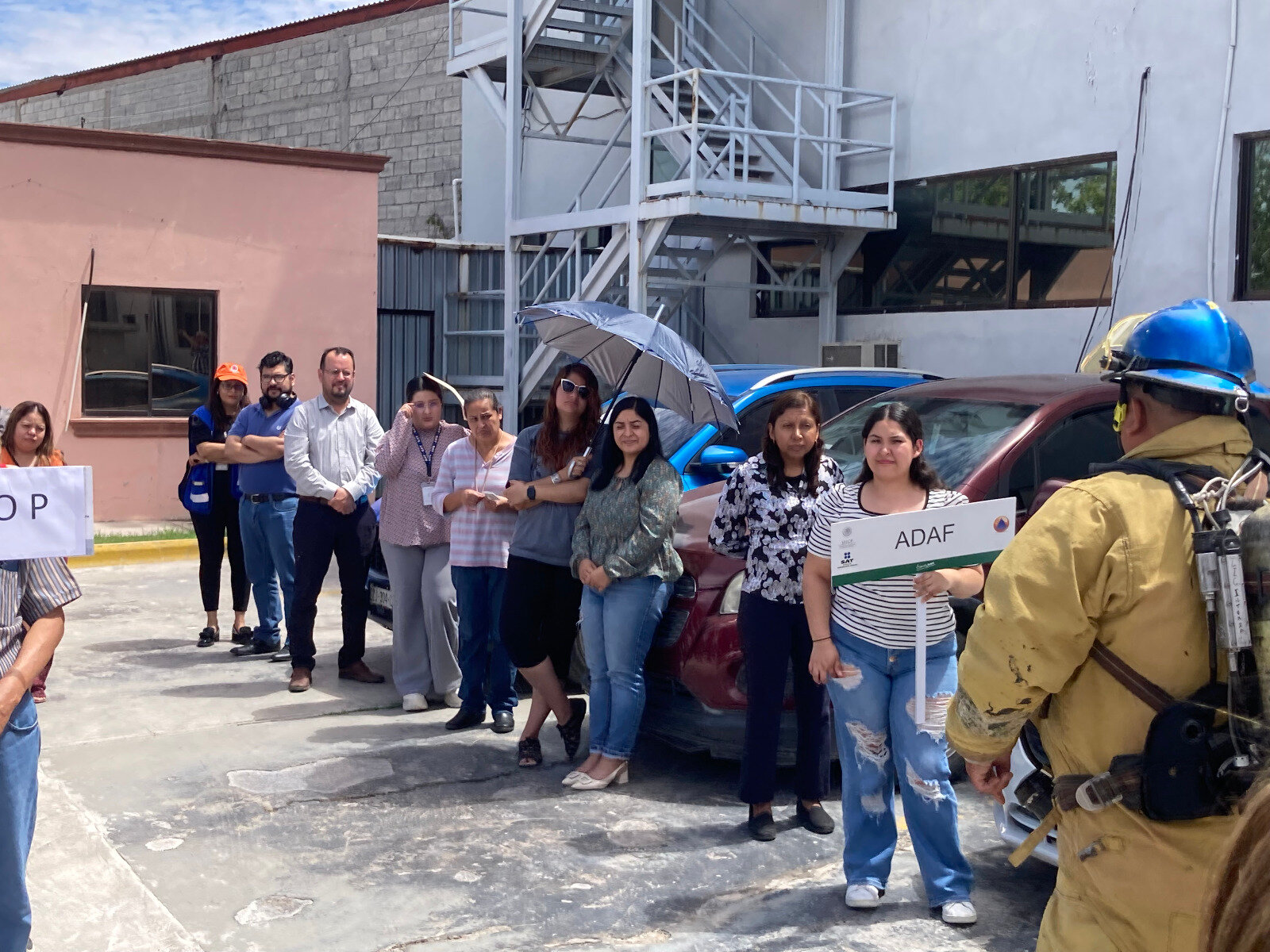 SAT Monclova realiza simulacro de incendio para fortalecer capacidad de respuesta