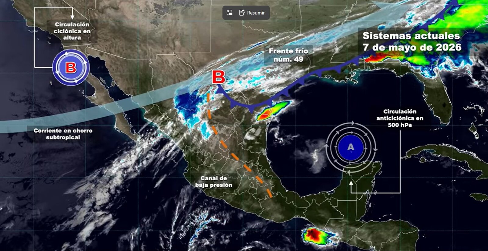 Frente frío 49 mantiene lluvias y alerta en regiones de Coahuila