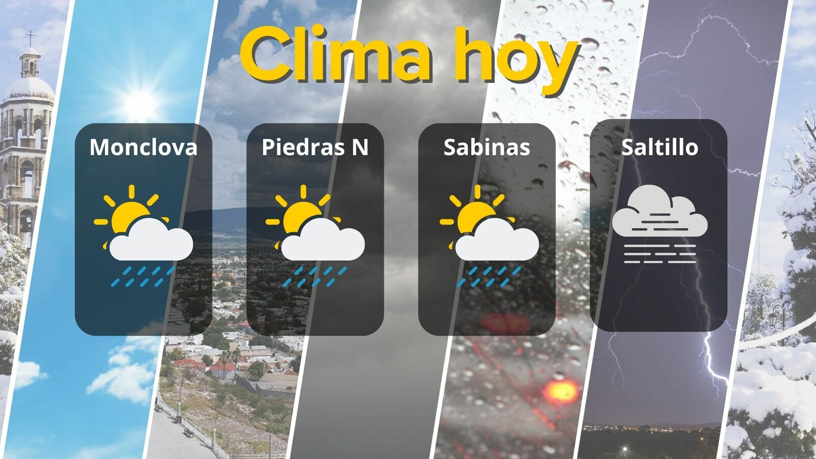 Clima en Coahuila: pronostican lluvia débil, niebla y rachas de hasta 70 km/h