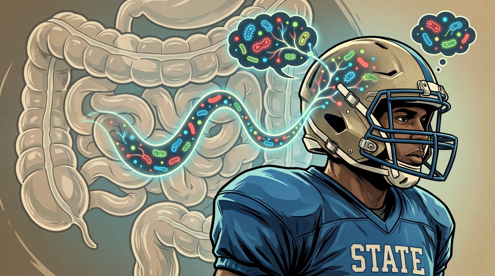 Los impactos en la cabeza alteran el microbioma intestinal en jugadores universitarios