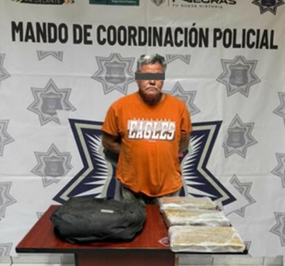 Detienen a hombre en Villa de Fuente con presunta droga durante operativo