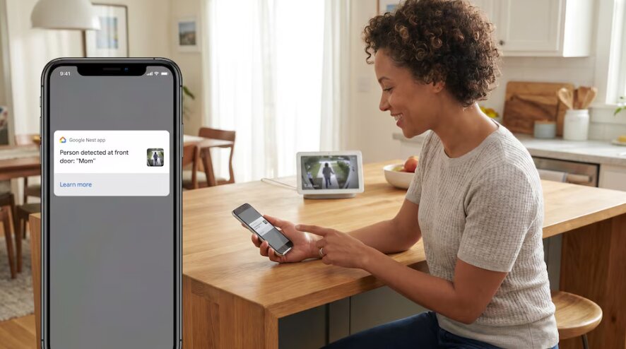 Google Nest identifica visitas con ayuda de Gemini IA