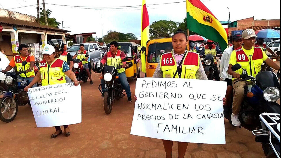 Protestas y bloqueos en Bolivia provocan desabasto de alimentos