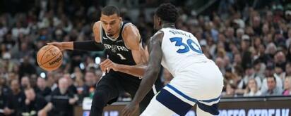 Spurs aplastan a Timberwolves 126-97 y lideran 3-2 la serie