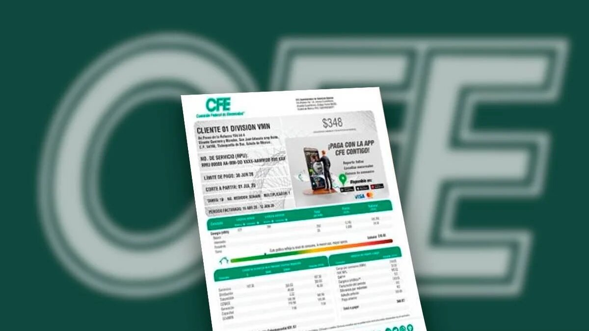 Recibo CFE: así puedes detectar cobros elevados