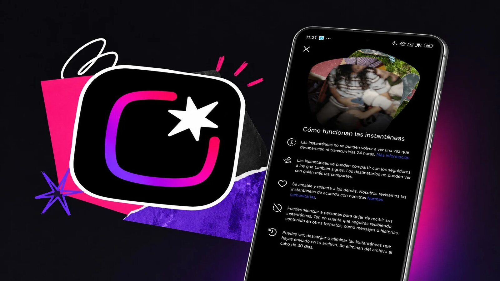 Instagram lanza Instants para compartir fotos efímeras