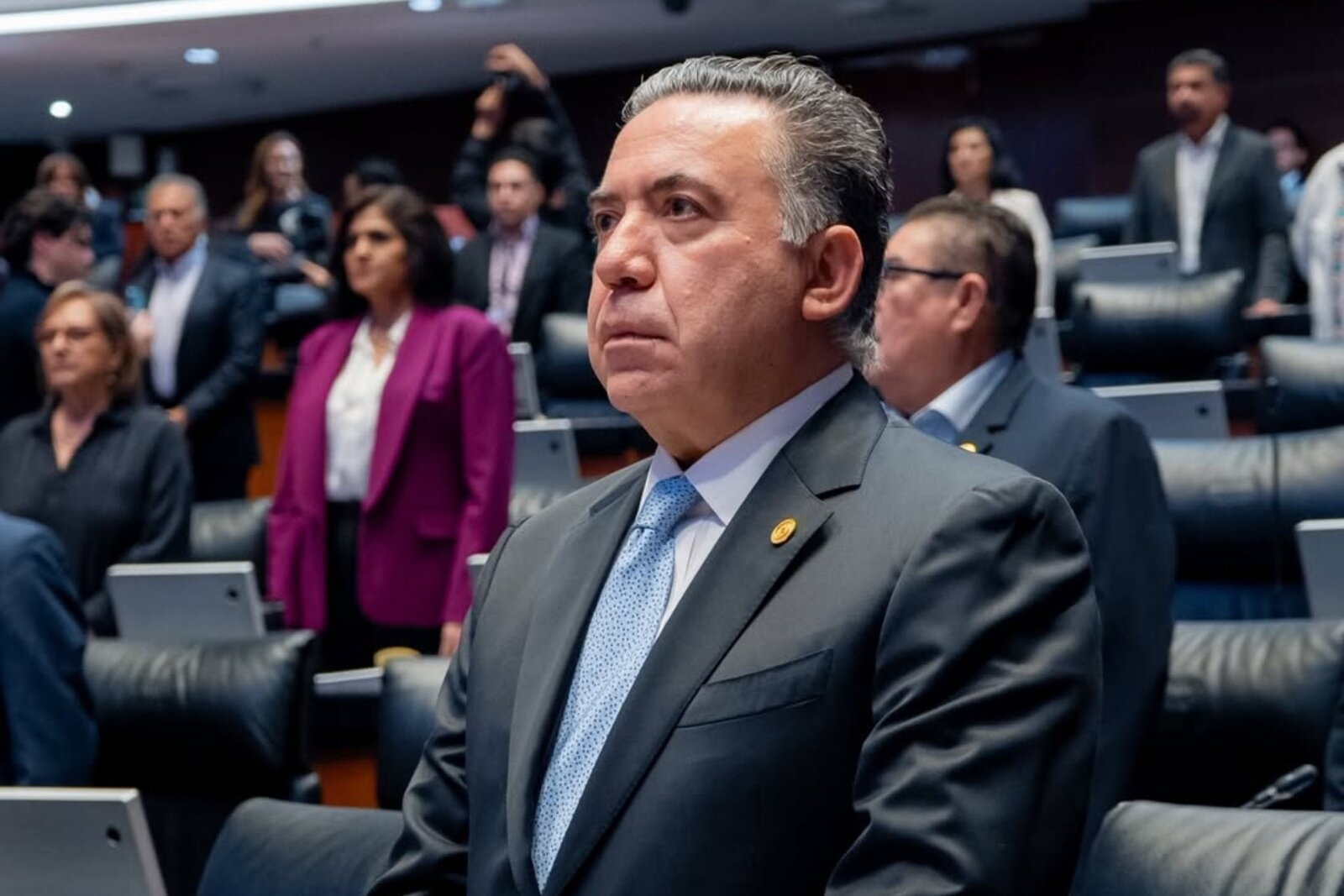 Enrique Inzunza se ausenta otra vez de la sesión de la Comisión Permanente