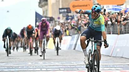 Ballerini gana sexta etapa del Giro de Italia