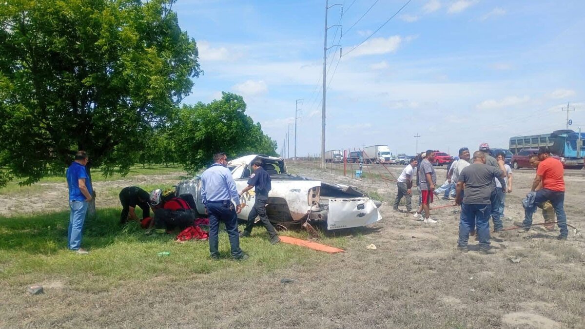 Vuelco en la 57 deja tres lesionados de una familia acuñense