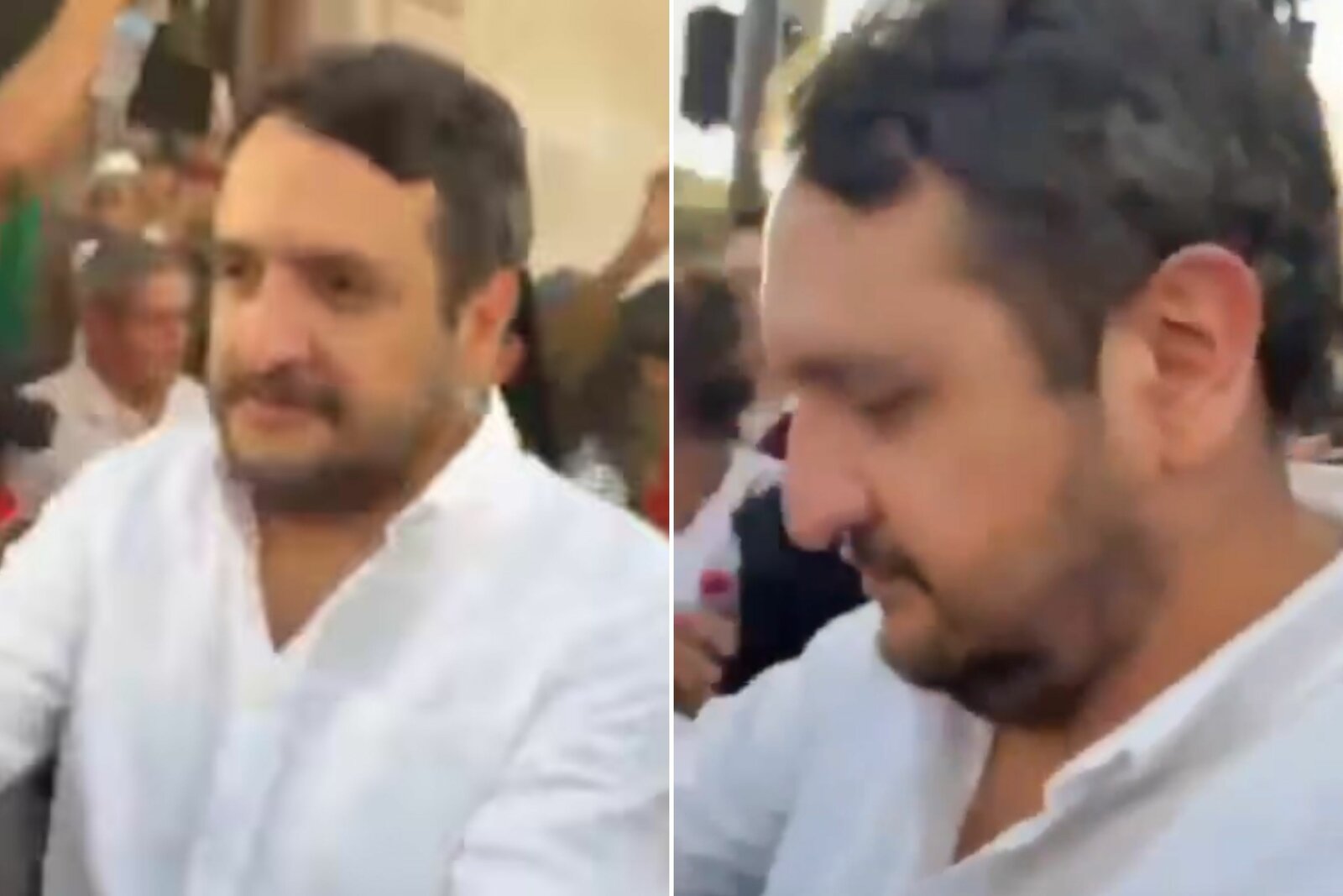 Ciudadanos encaran a Andrés Manuel López Beltrán en evento de Morena en Chihuahua