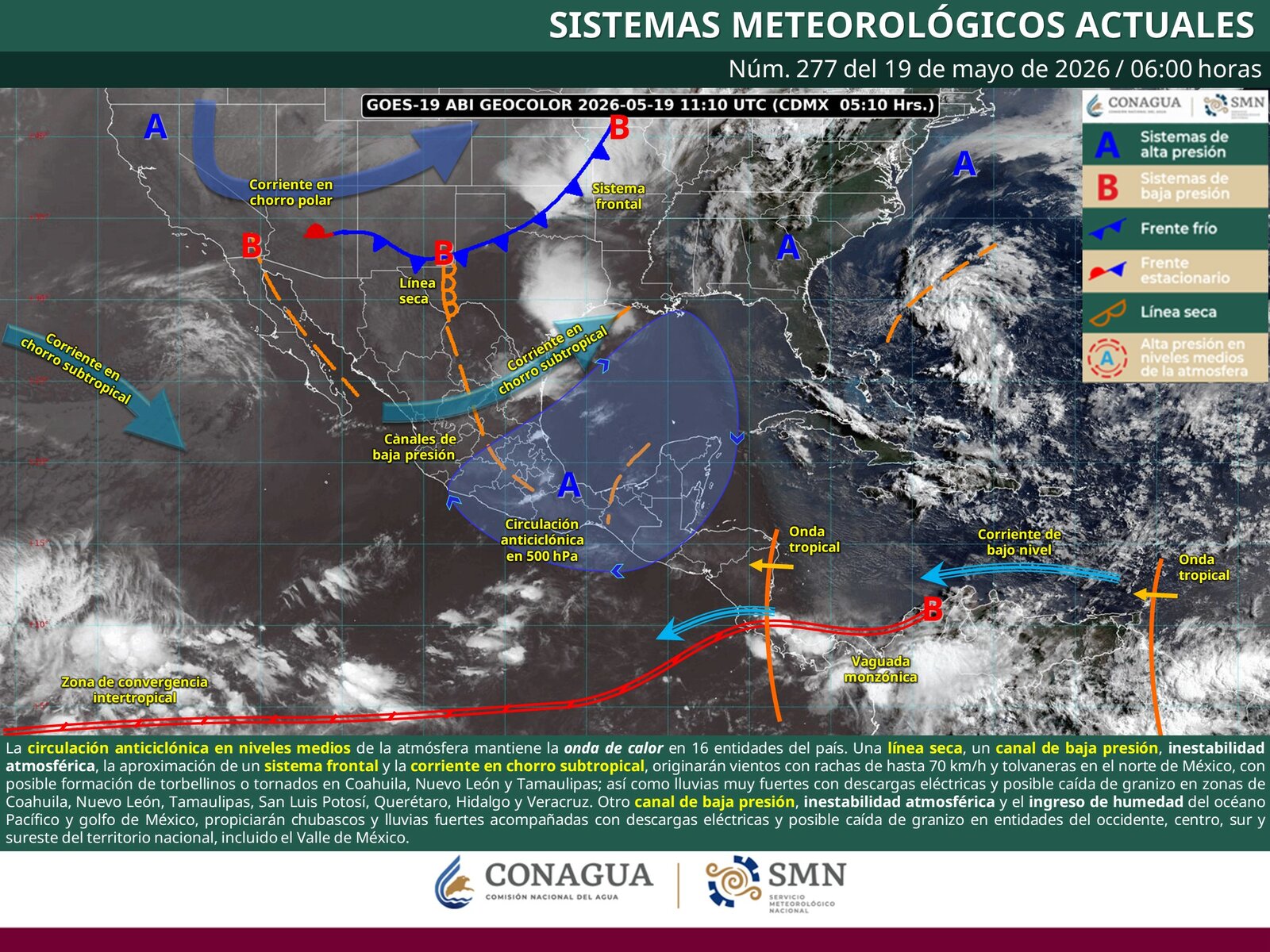 Tormentas, tornados y temperaturas de 45 grados amenazan regiones