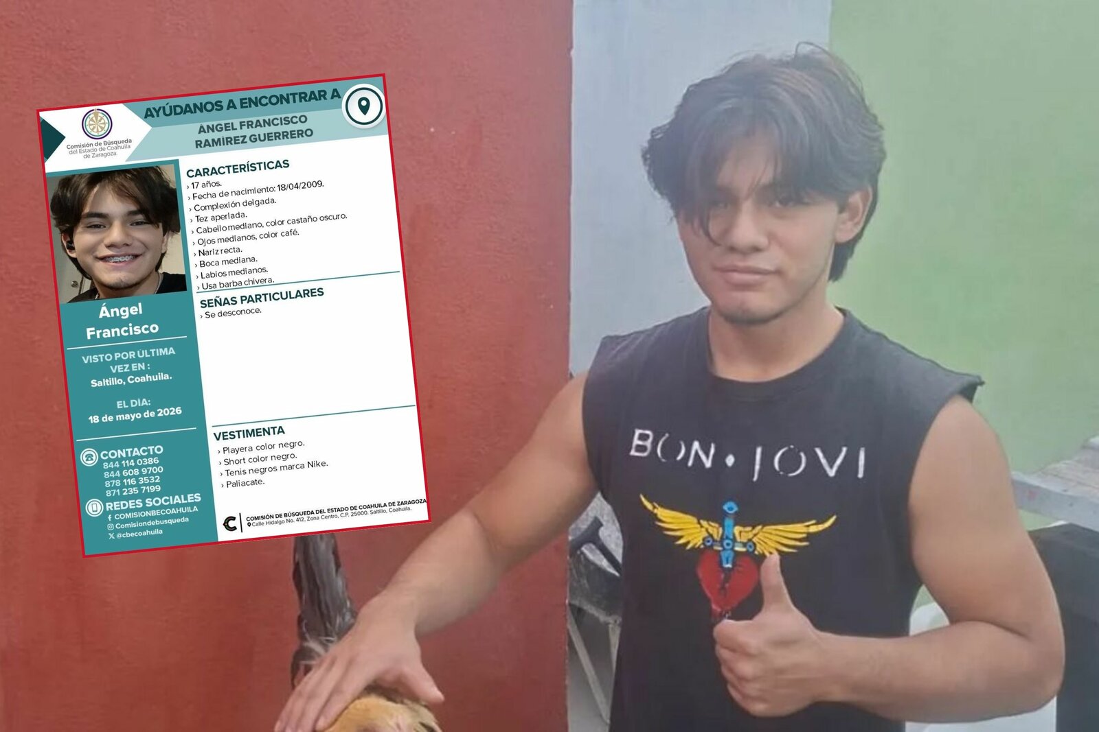Nuevo León difunde ficha de menor desaparecido en Saltillo, Coahuila