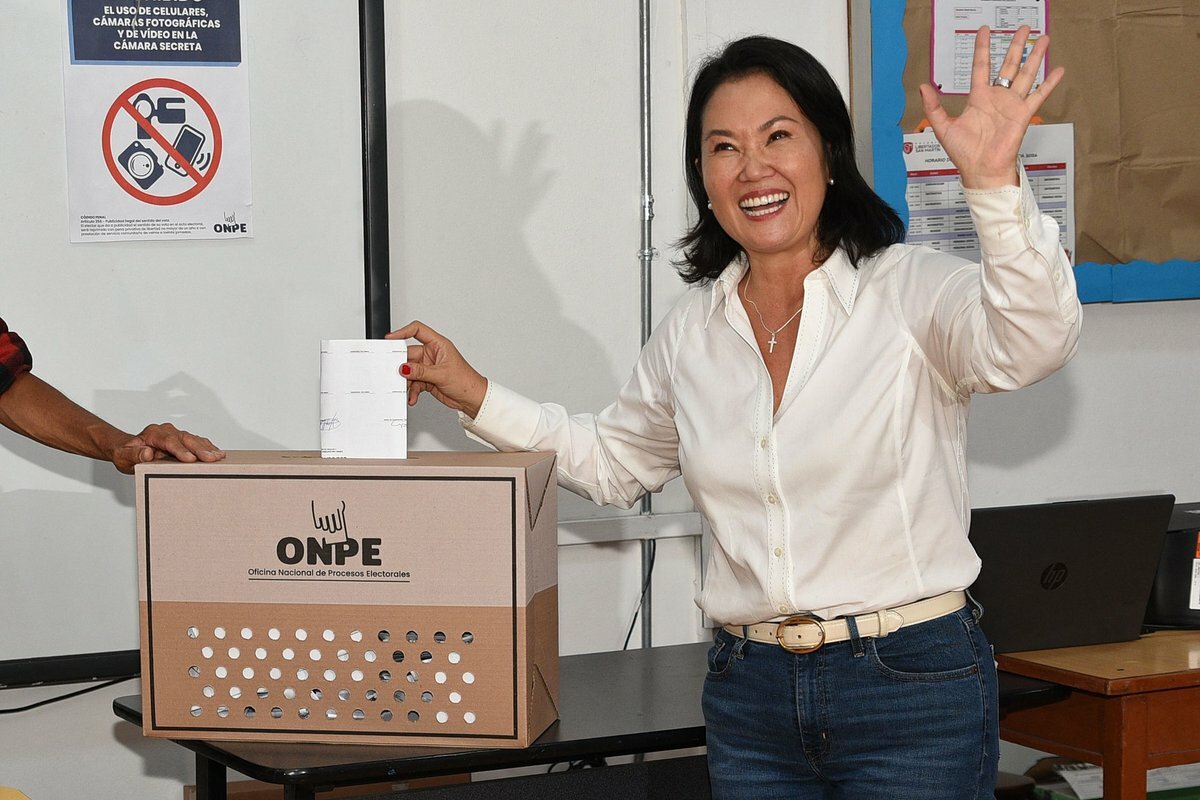 Keiko Fujimori lidera intención de voto rumbo al balotaje en Perú