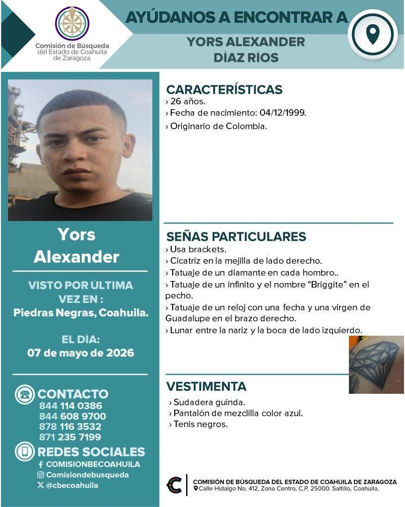 Avanzan investigaciones tras identificar a colombiano hallado en el río Bravo