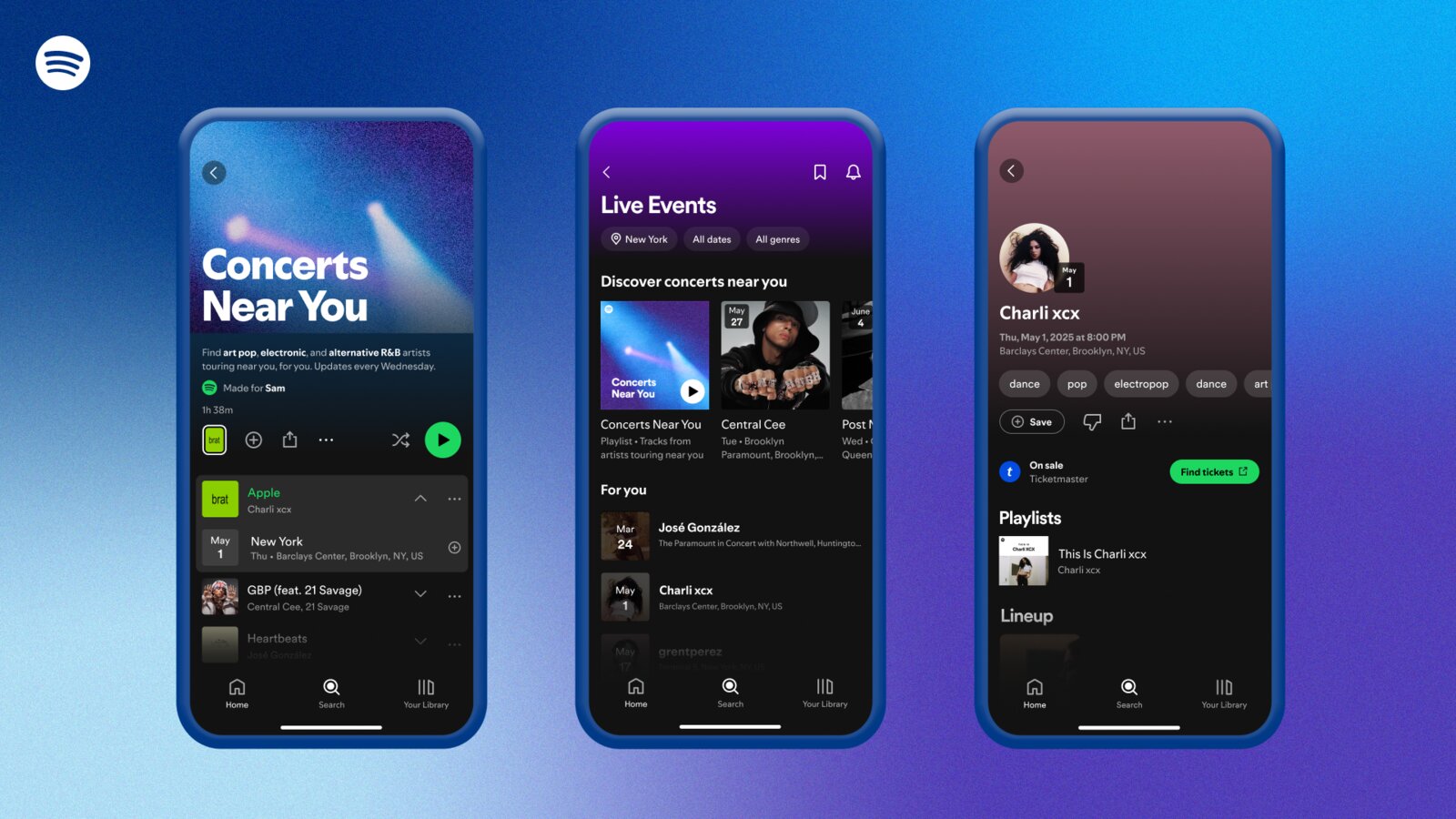 Spotify permitirá reservar boletos para conciertos desde la app