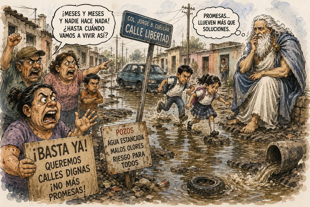Caricatura Editorial... “La calle de las promesas rotas”