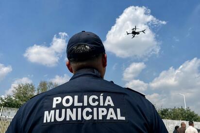 Seguridad Pública utiliza dron para reforzar operativos en San Juan de Sabinas