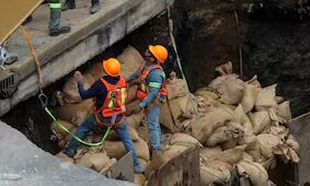 Reparan drenaje tras socavón en Iztapalapa