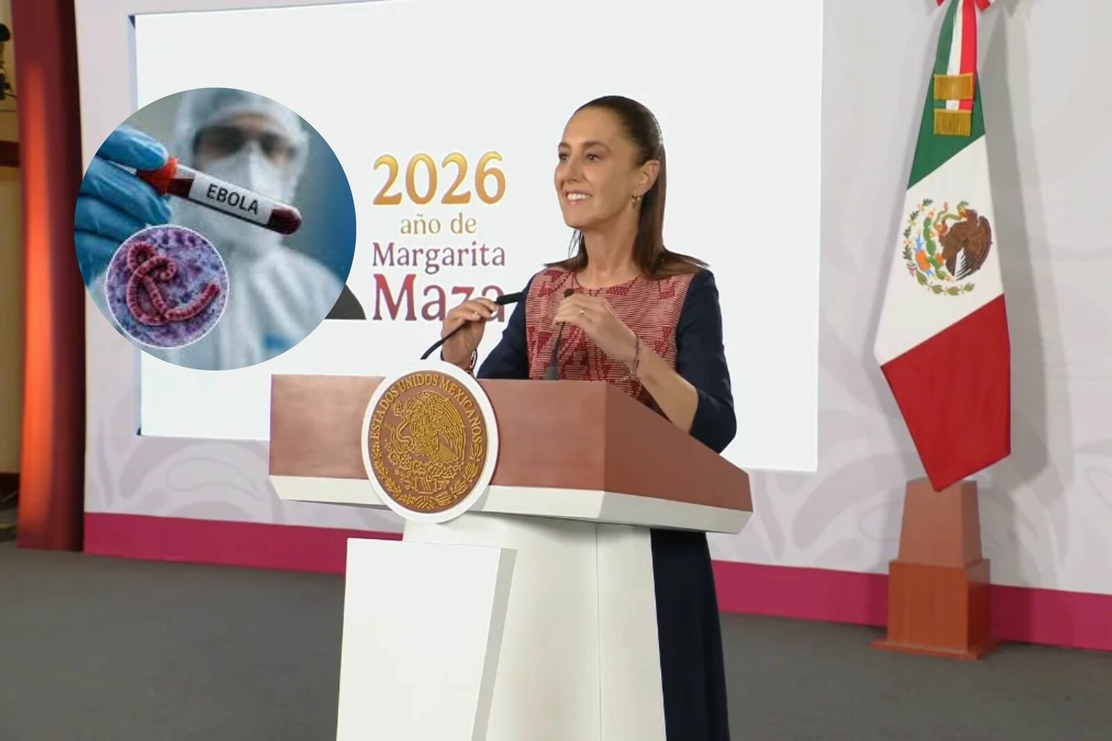 Sheinbaum anuncia filtros sanitarios ante brote de ébola rumbo al Mundial 2026