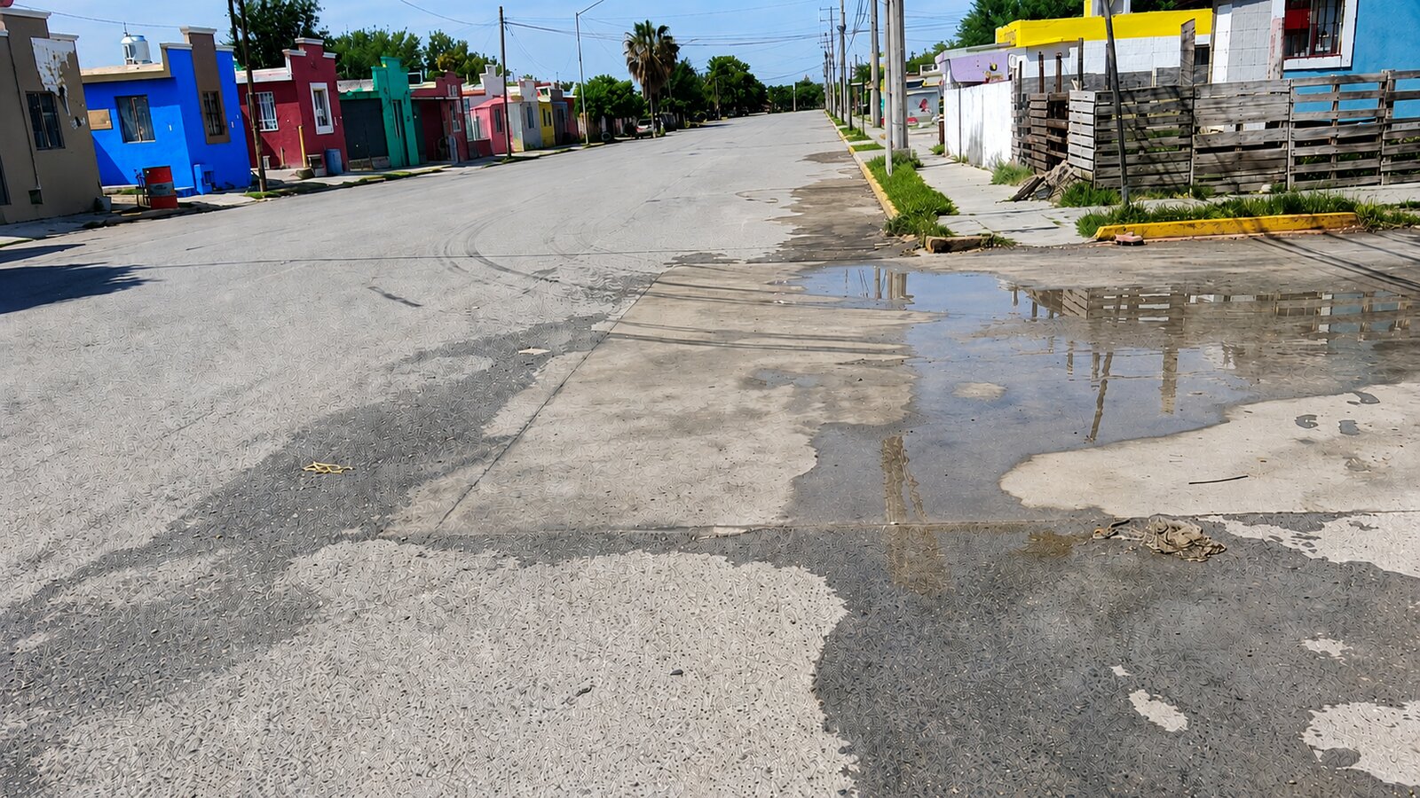 Continúan aguas negras en colonia Las Vírgenes y aumenta riesgo sanitario en Sabinas