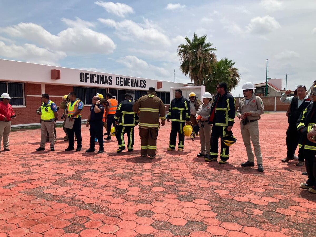 Realiza Pemex simulacro por incendio de tanque; miden tiempos de respuesta en Monclova