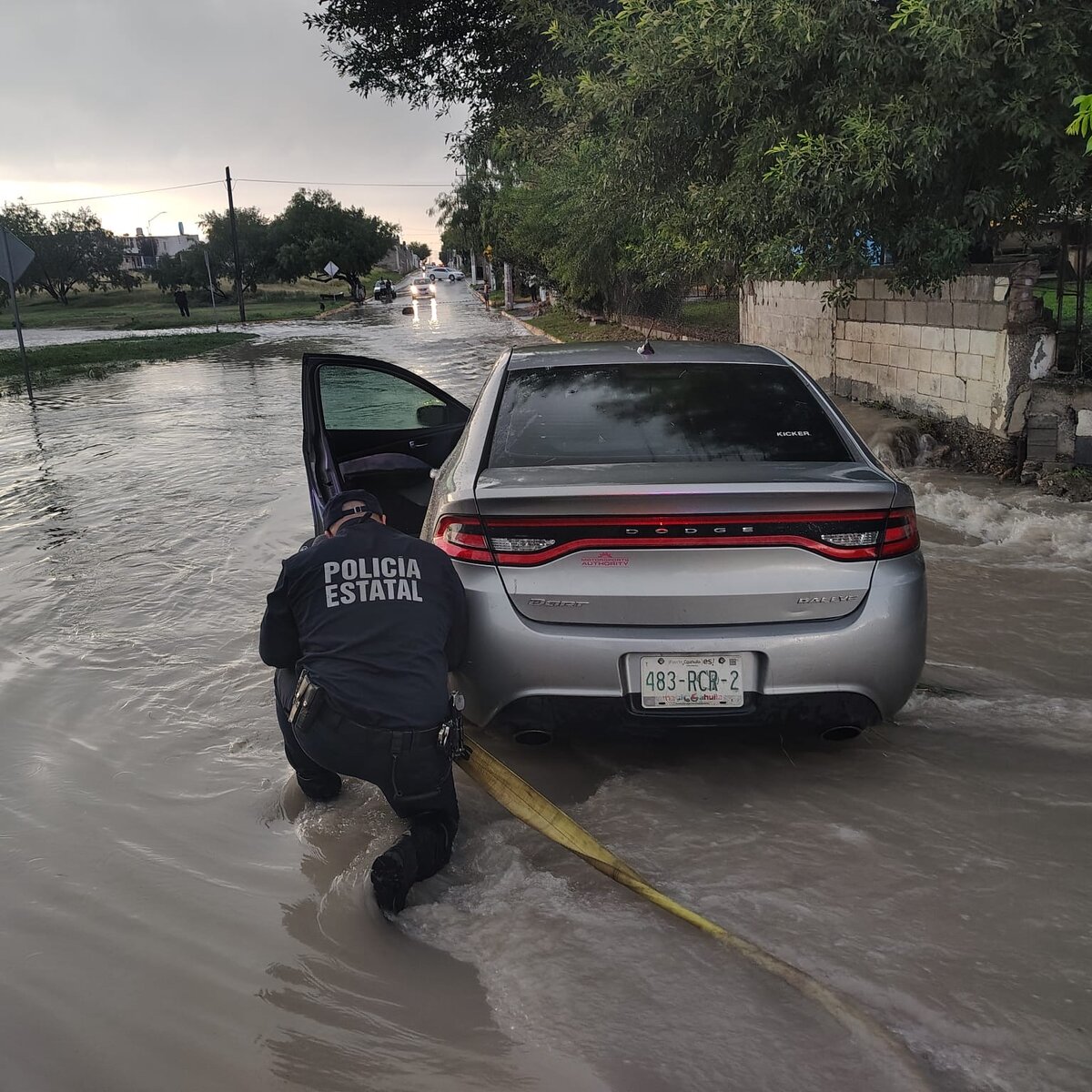 Activa Policía Civil Coahuila protocolo ante lluvias en Piedras Negras