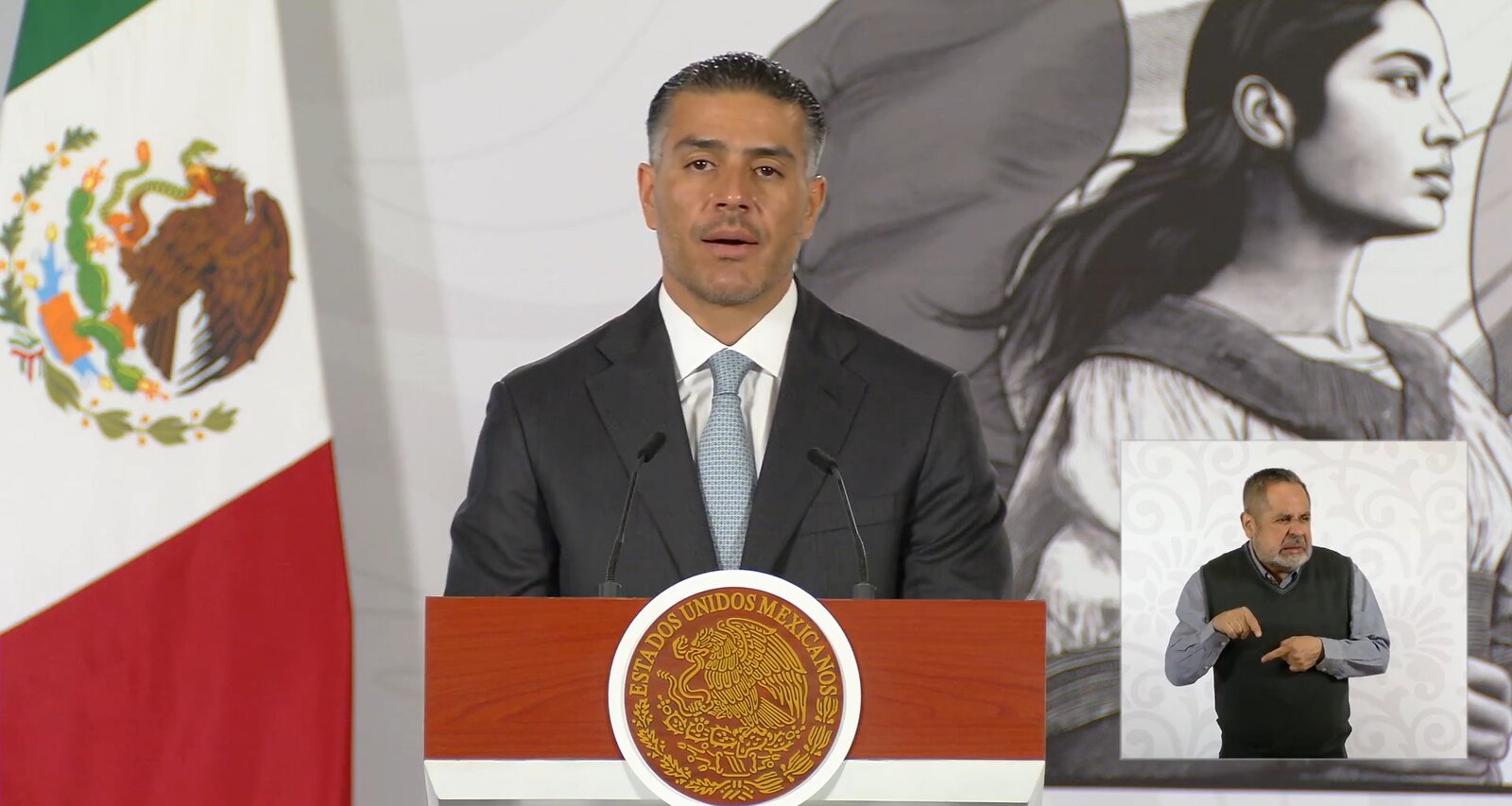 Harfuch reporta caída del 49% en homicidios dolosos en México
