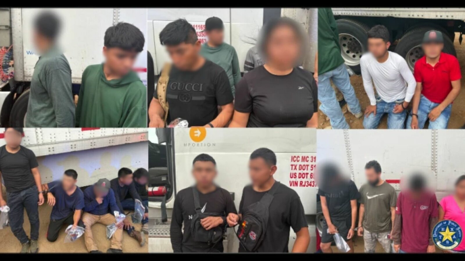 Hallan a 20 migrantes escondidos en camión durante operativo en Texas