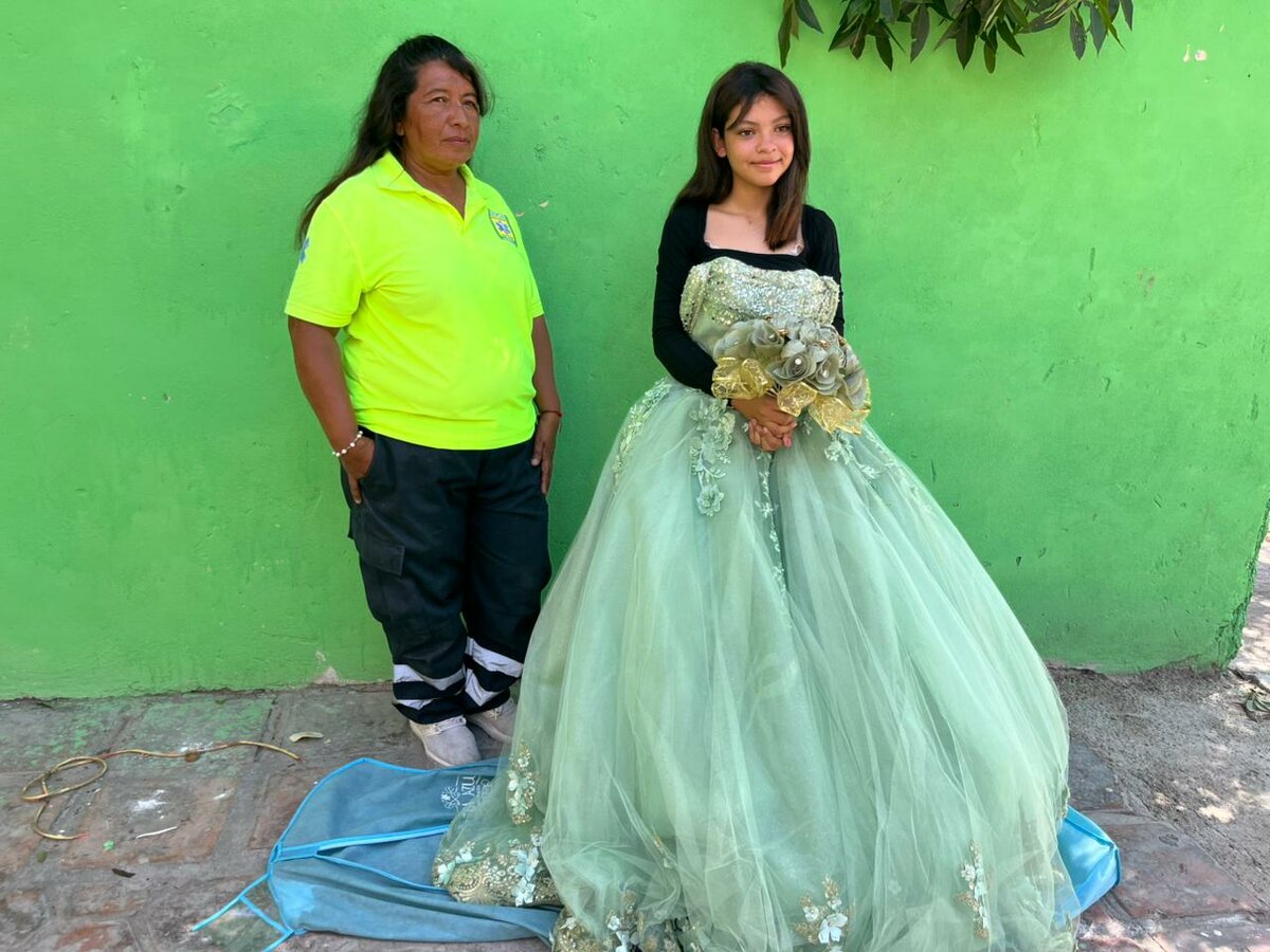 La joven expresó sentirse emocionada por la posibilidad de tener su fiesta, al considerar que representa un momento especial para muchas adolescentes.