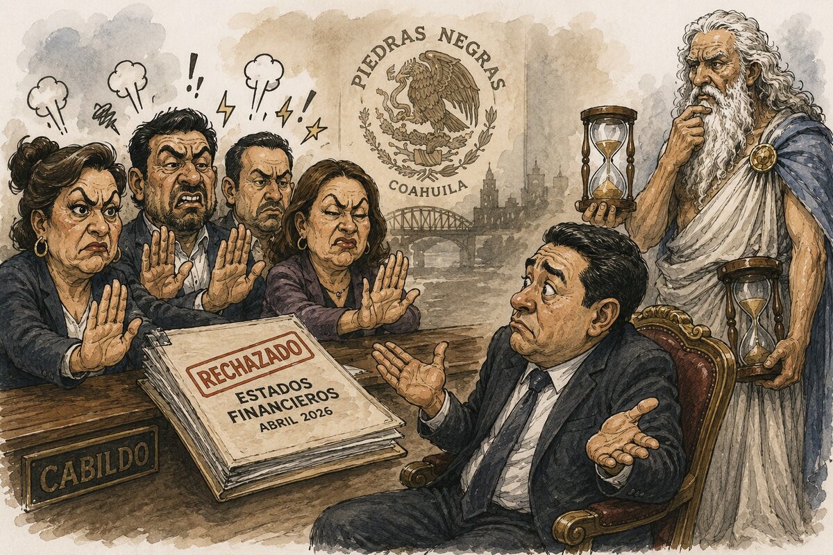 Caricatura editorial... “Ni los regidores le creen”
