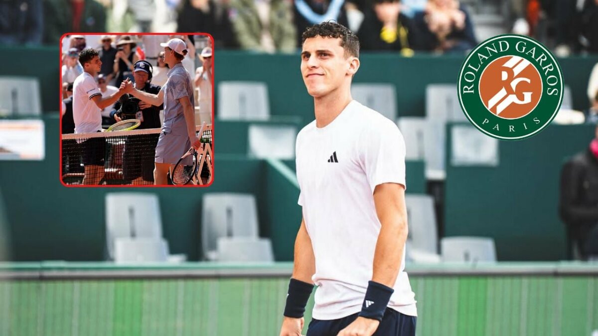 Cerúndolo elimina a Sinner en Roland Garros por agotamiento