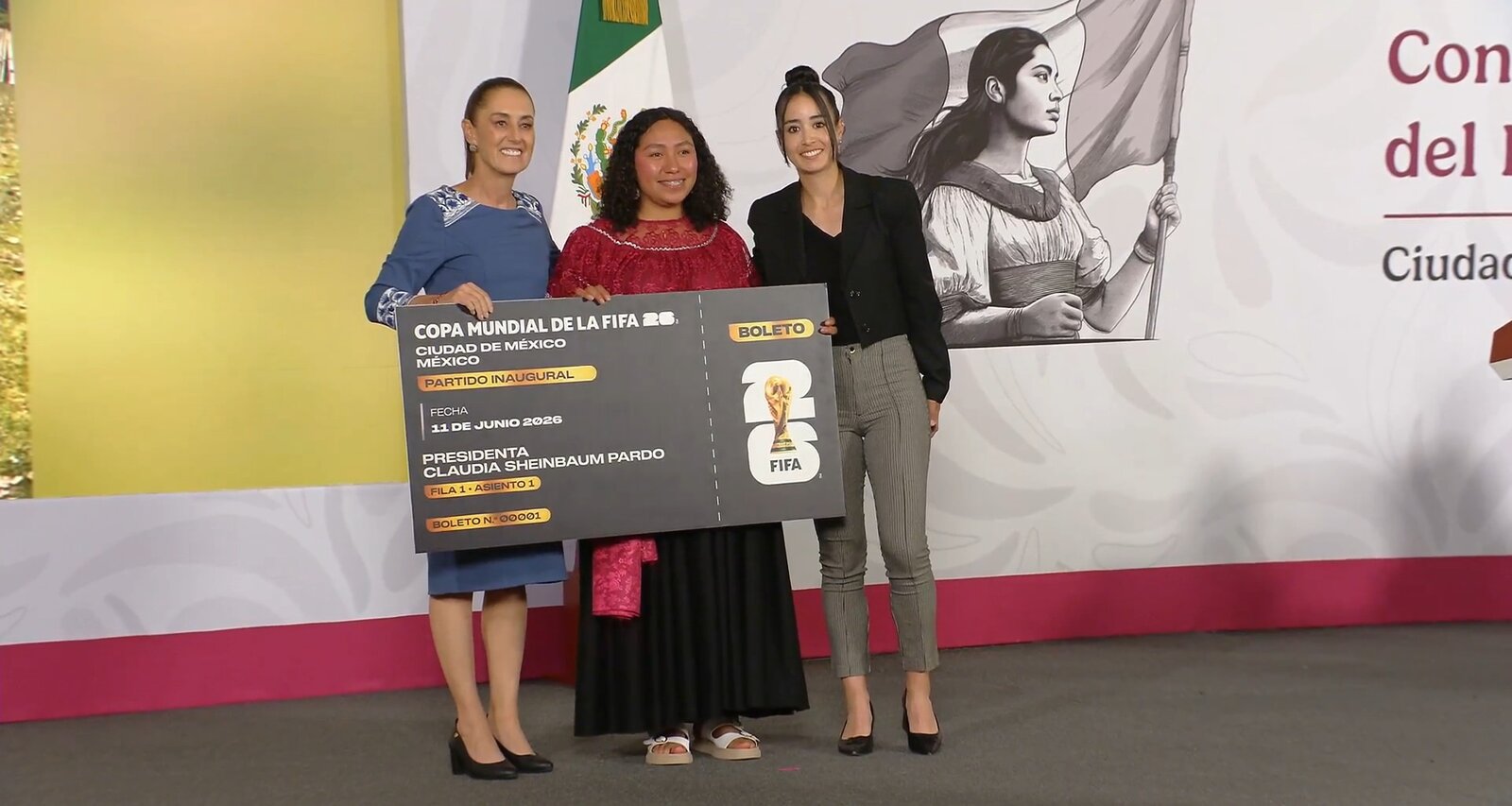Anuncian ganadoras de boletos para Mundial 2026