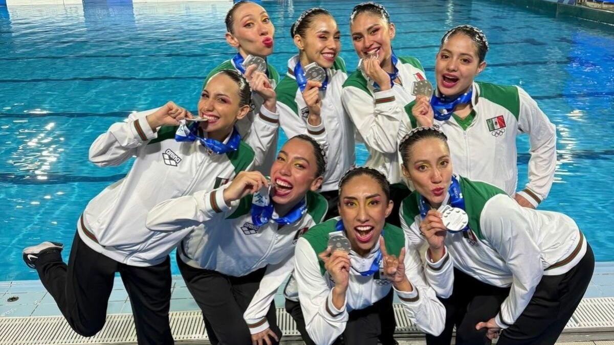 México gana plata en rutina técnica de Copa del Mundo
