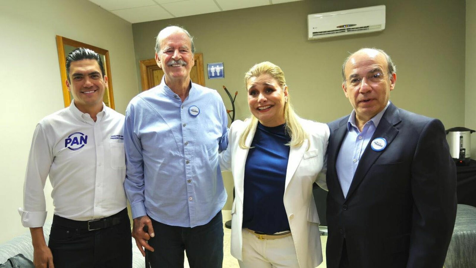 Maru Campos recibe respaldo de Fox, Calderón y líderes del PAN en Chihuahua